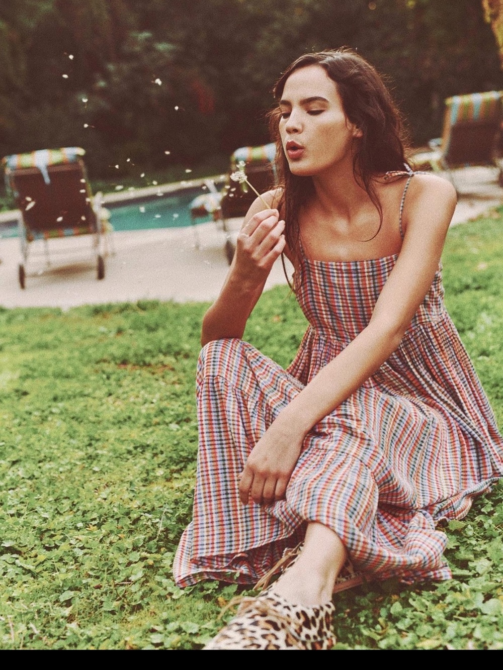 THE GREAT. The Dainty Dress in Midsummer Plaid Sz 2 = Medium